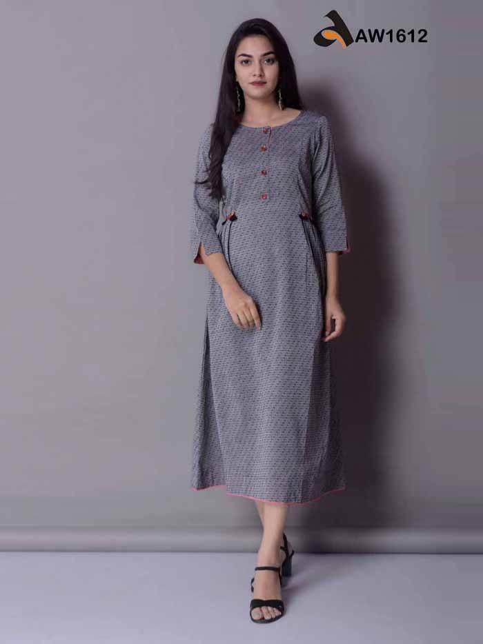 floor length cotton anarkalis