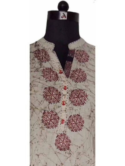 Katha Work Kurta