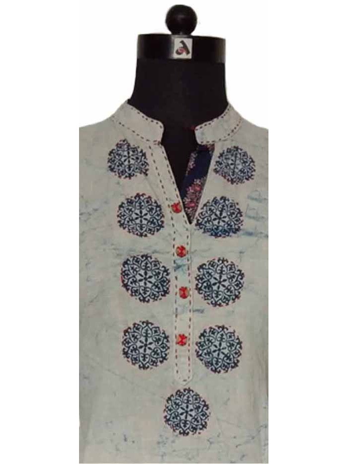 Katha Work Kurta