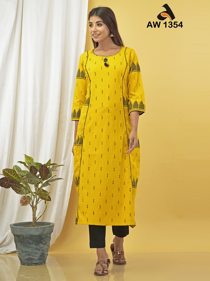 Ikkat Print Kurta