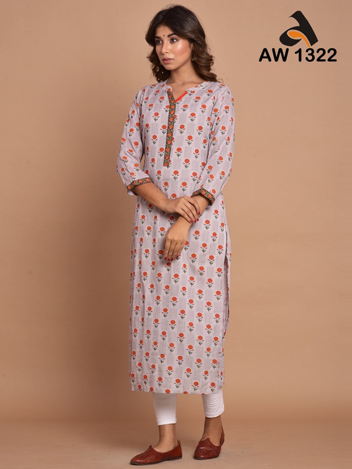 Ethnic Booti Print Kurta