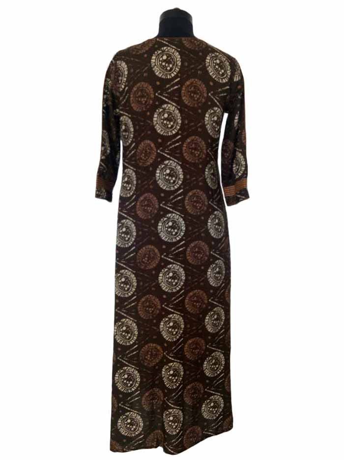 Angarkha Pattern Rayon Double Layer Long Kurta